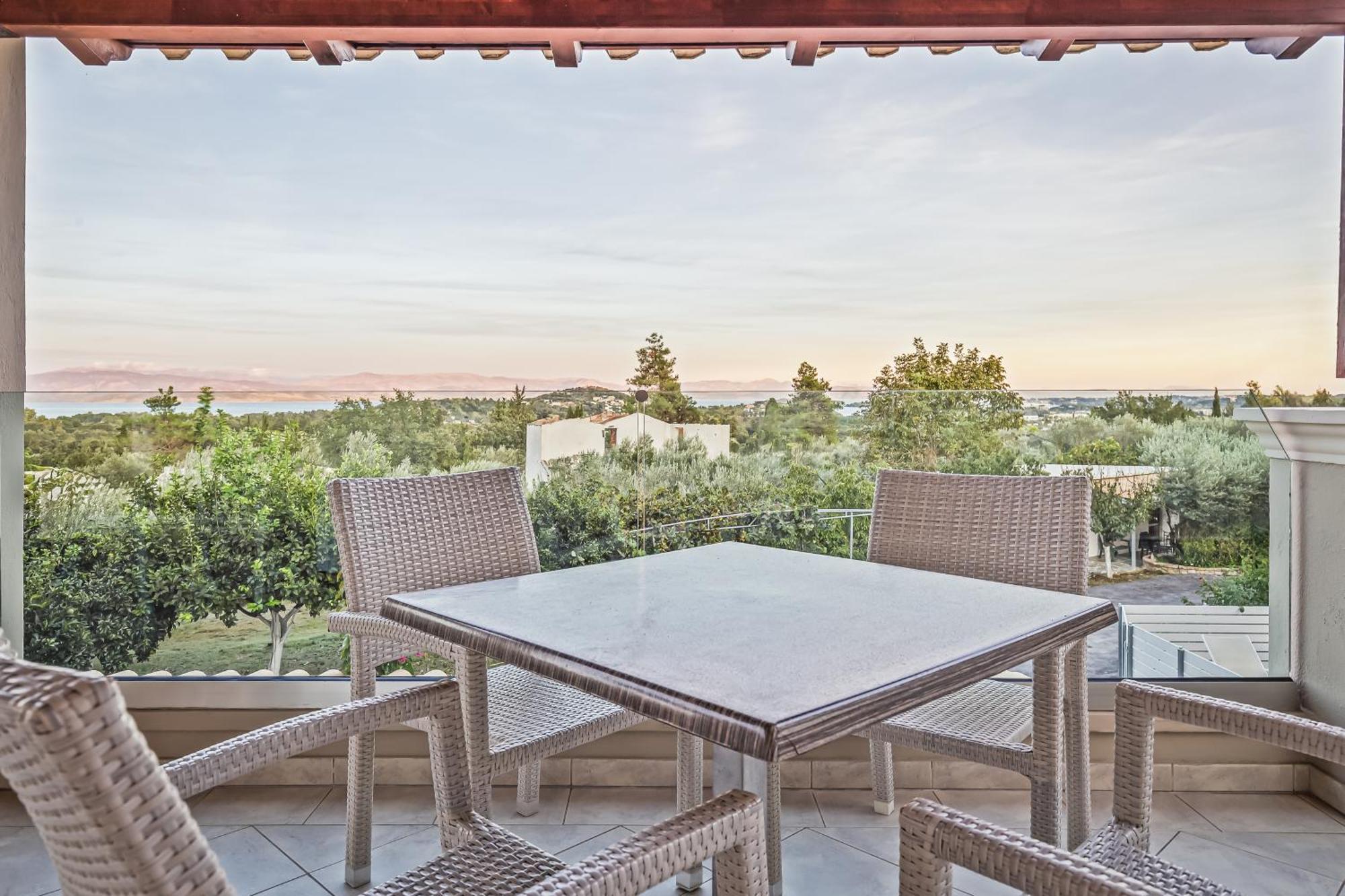 Villa Olivia Corfu - Amazing Sea-View 3 Bedroom Villa With A Pool Gazátika Exteriér fotografie