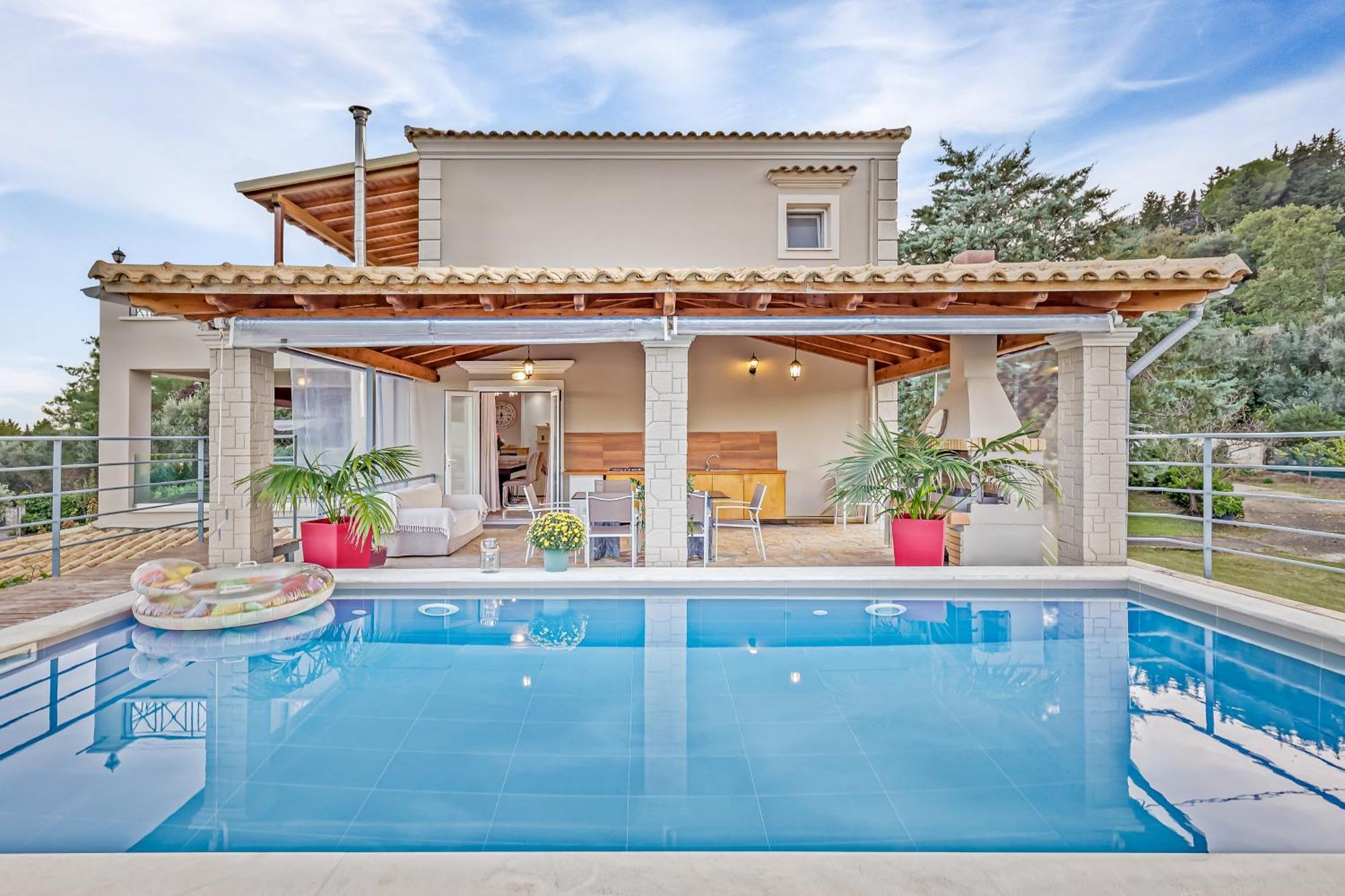 Villa Olivia Corfu - Amazing Sea-View 3 Bedroom Villa With A Pool Gazátika Exteriér fotografie